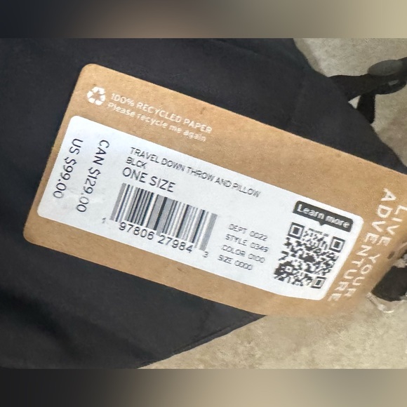 Eddie Bauer Travel Down Throw/Pillow - Picture 7 of 9